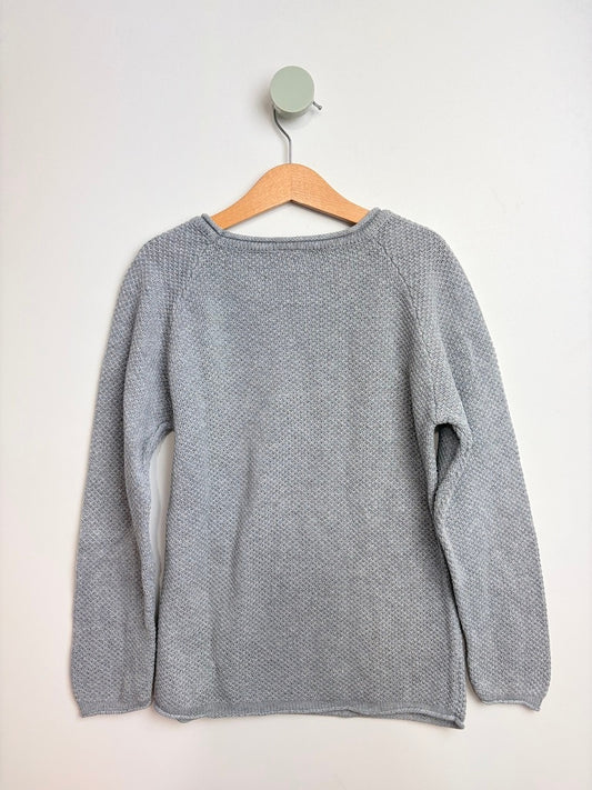 BAUMWOLL PULLOVER • 134 • PUSBLU