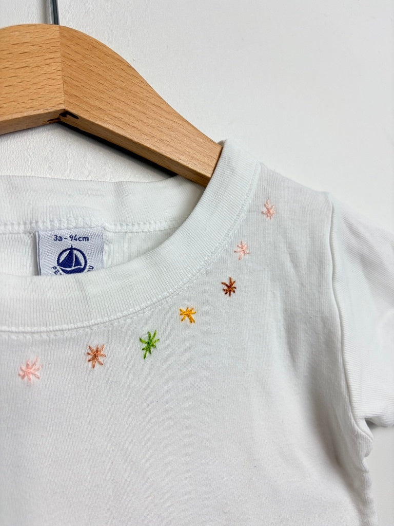 T-SHIRT HANDBESTICKT STERNCHEN • 80 • PETIT BATEAU