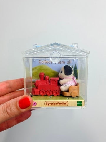 HUND IN EISENBAHN • MINIBOX • SYLVANIAN FAMILIES