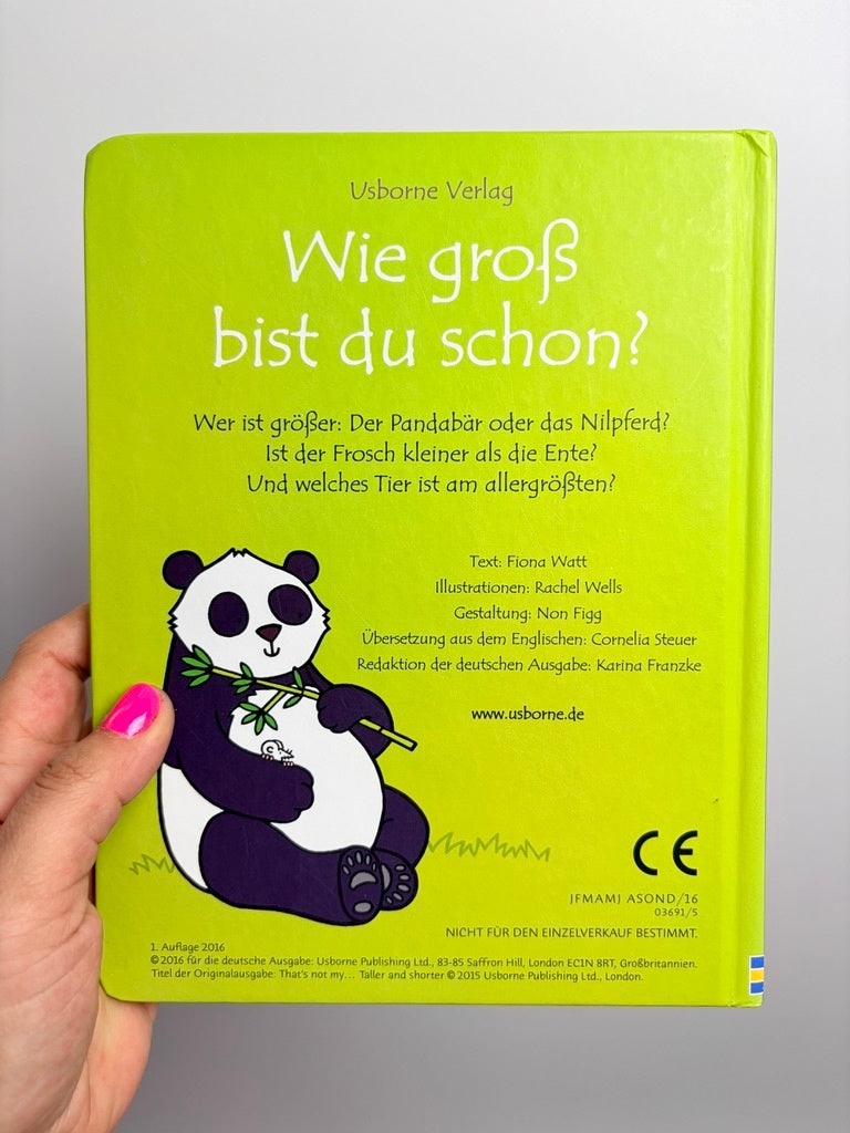BUCH • WIE GROß BIST DU SCHON? • USBORNE