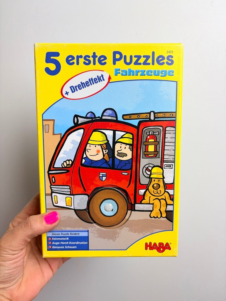 PUZZLE FEUERWEHR MIT DREHEFFEKT• HABA