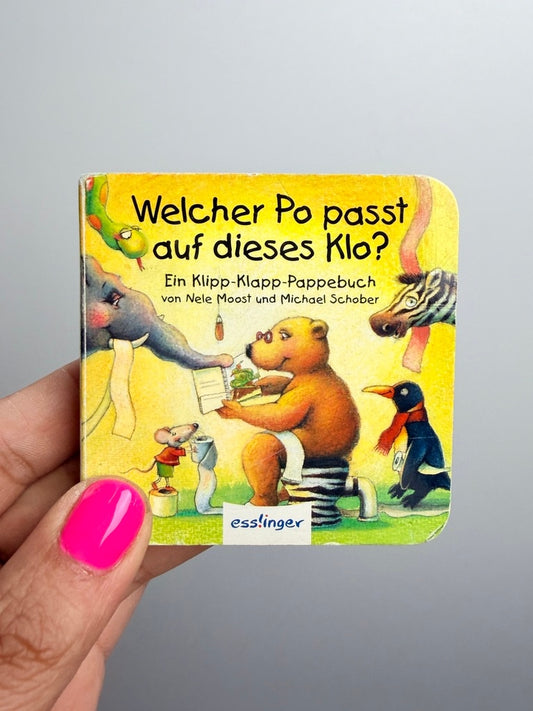 PAPPBUCH • WELCHER PO PASST AUF DIESES KLO? • ESSLINGER
