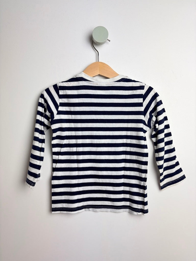 LANGARMSHIRT STREIFEN • 86 • H&M