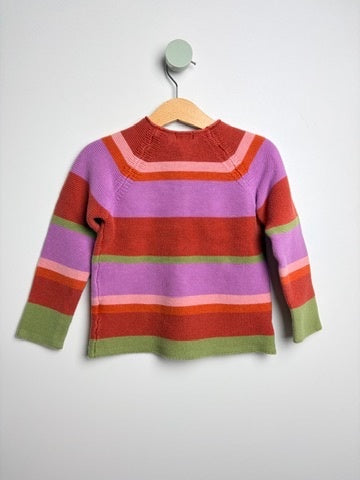 BAUMWOLL STRICKJACKE STREIFEN • 104 • NEXT