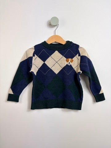 BAUMWOLL PULLOVER HUND • 80 • TCM