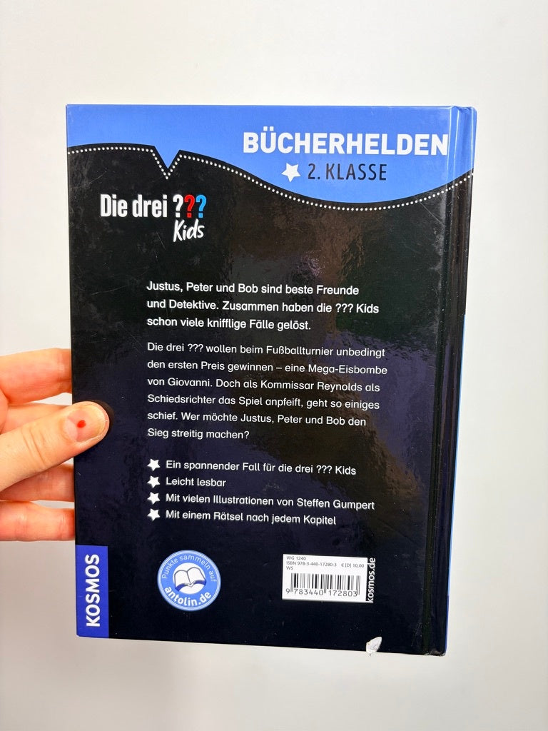 BUCH • DIE DREI ??? KIDS VERRÜCKTES FUßBALLSPIEL• KOSMOS