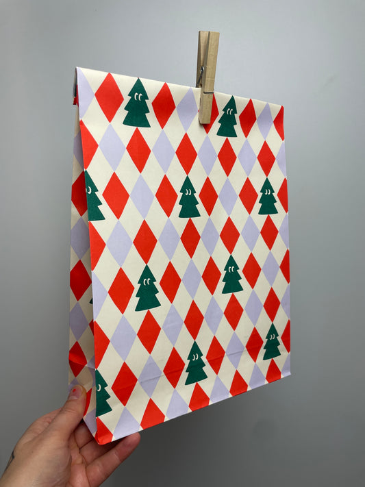 Geschenktüte • Weihnachtsbaum • 3er Set • L