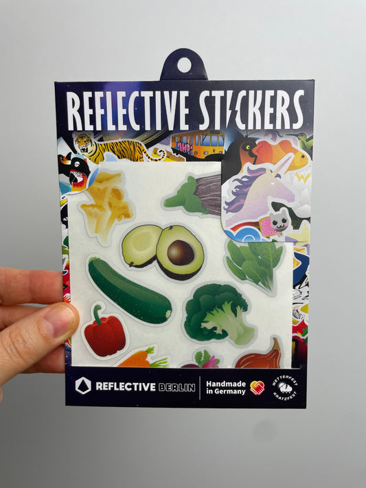 Reflective Sticker KID Set • Veggies