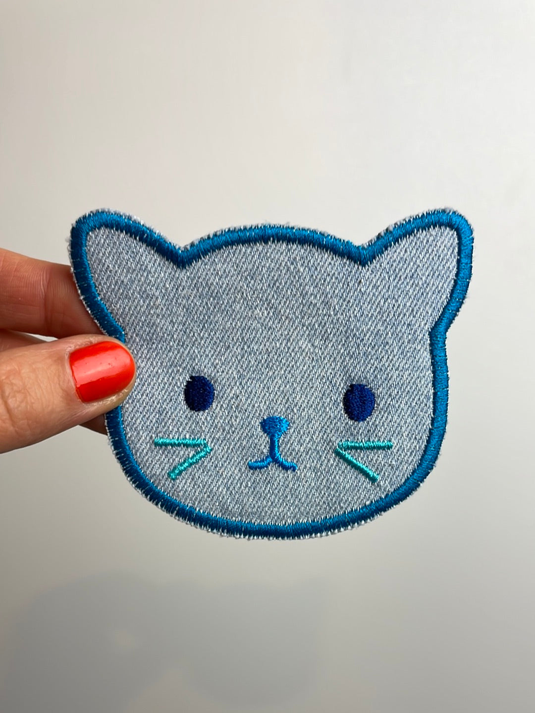 Patch • Katze hellblau
