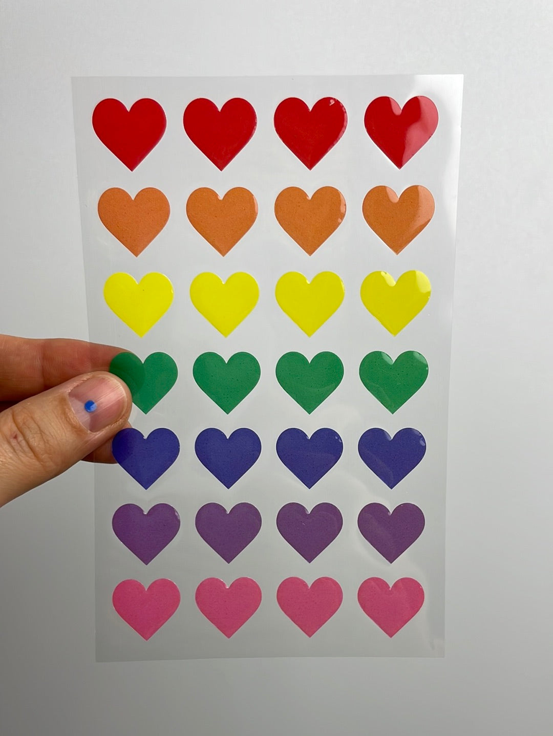 Paper Poetry • Sticker Herzen mehrfarbig groß