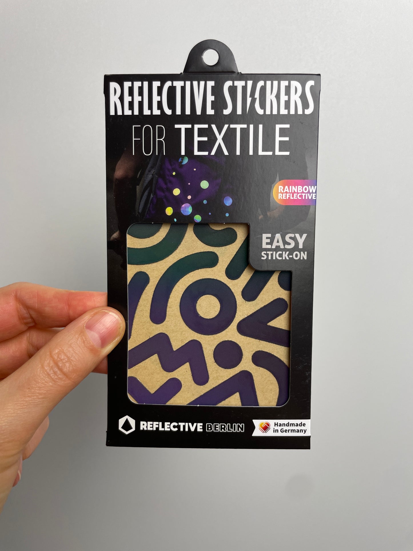 Reflective Textil Sticker • Doodle Rainbow