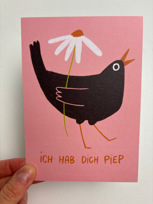 Ich hab dich Piep • Postkarte