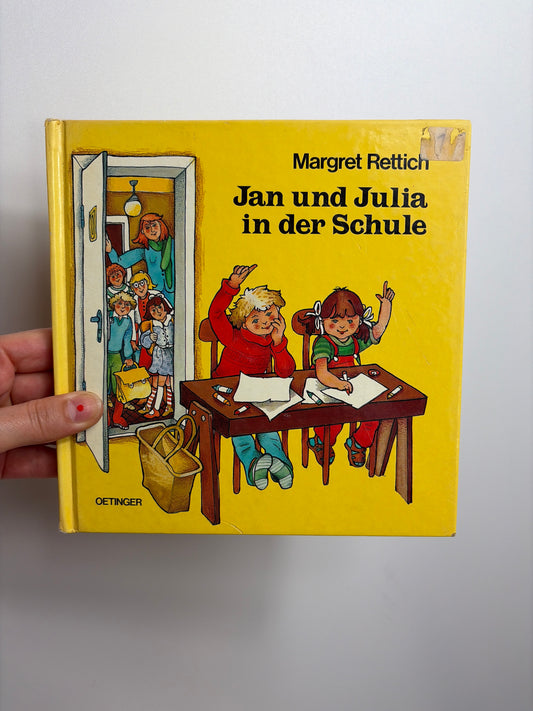 VINTAGE BUCH • JAN UND JULIA IN DER SCHULE • OETINGER