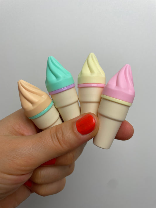 Textmarker 4er Set • Mini Eiscreme