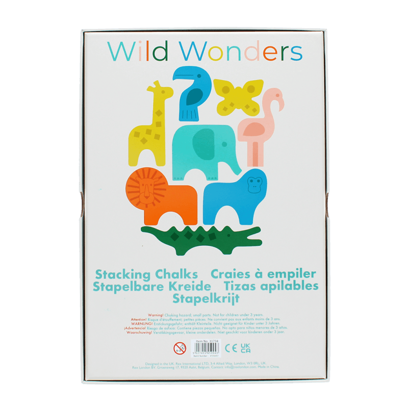WACHSMALKREIDE ZUM STAPELN • WILD WONDERS • 8 STÜCK