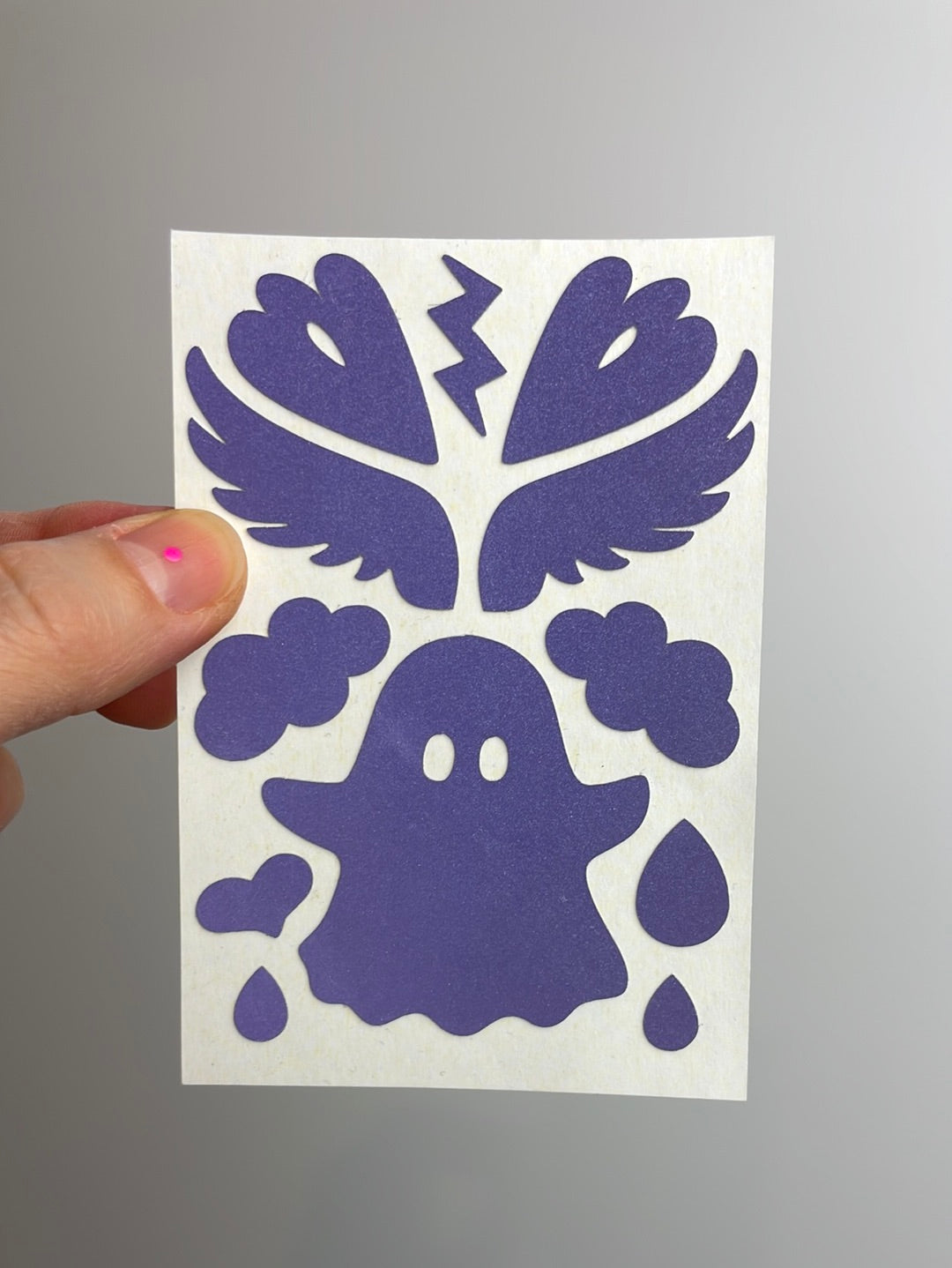 Reflective Textil Sticker • Spooky Purple