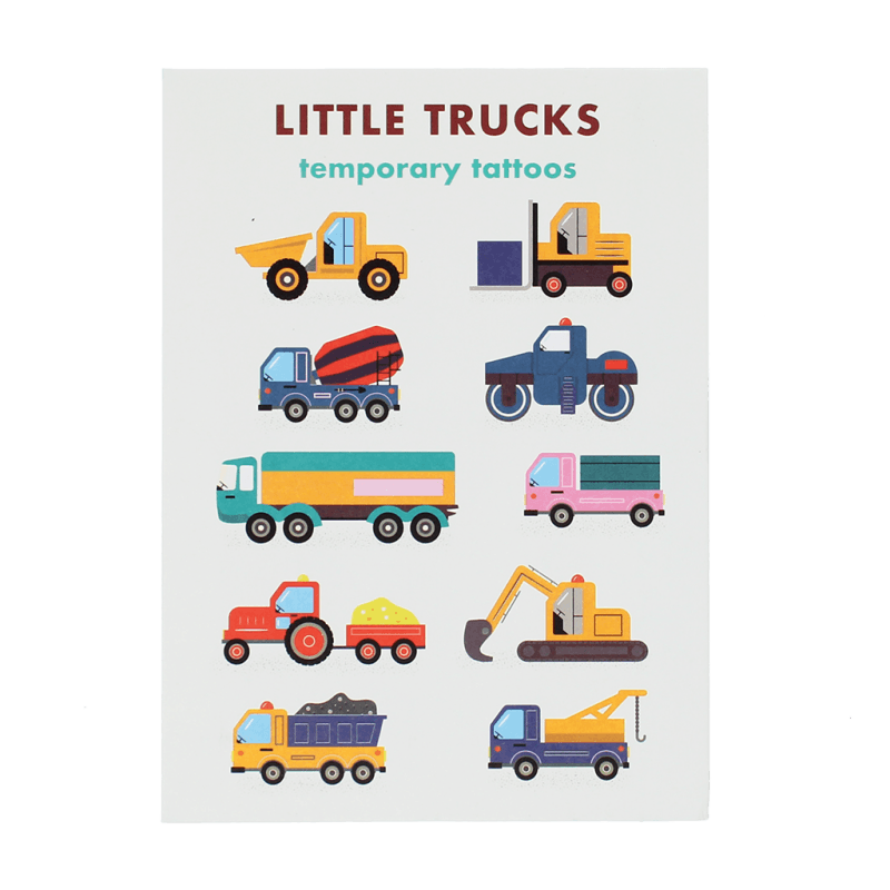 TEMPORARY TATTOO • LITTLE TRUCKS