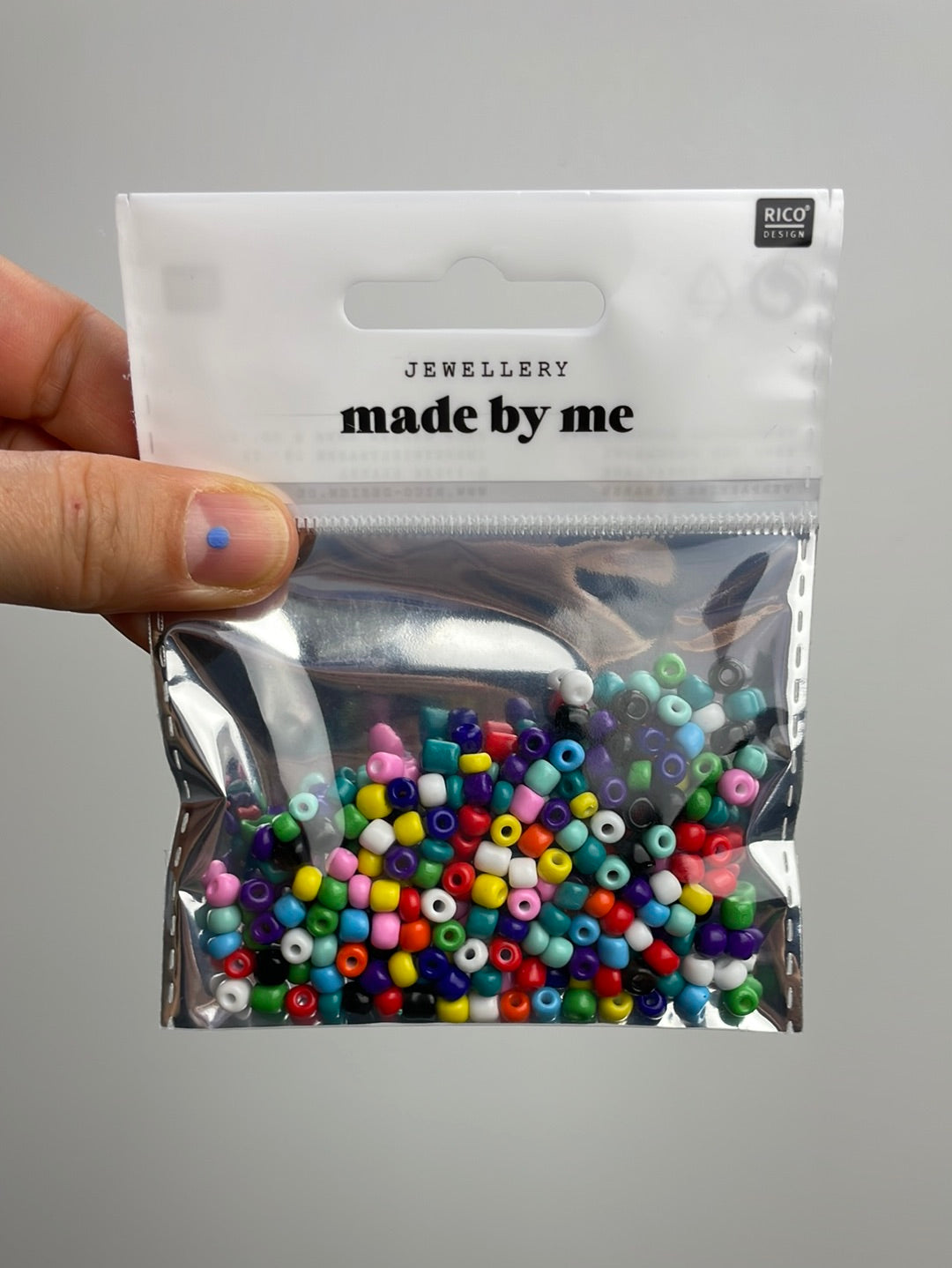 Made by Me •  Keramikperlen natur multicolor 5mm 30g