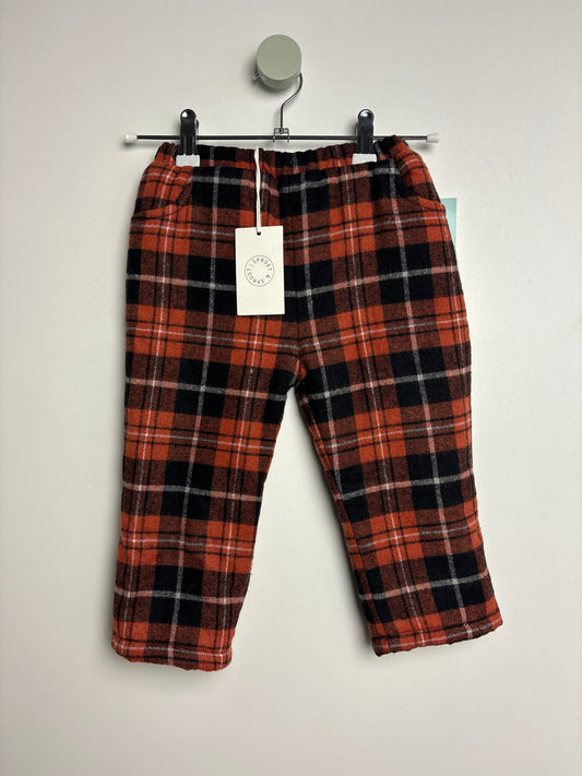 Teddygefütterte Flanellhose • 92 • sproet & sprout