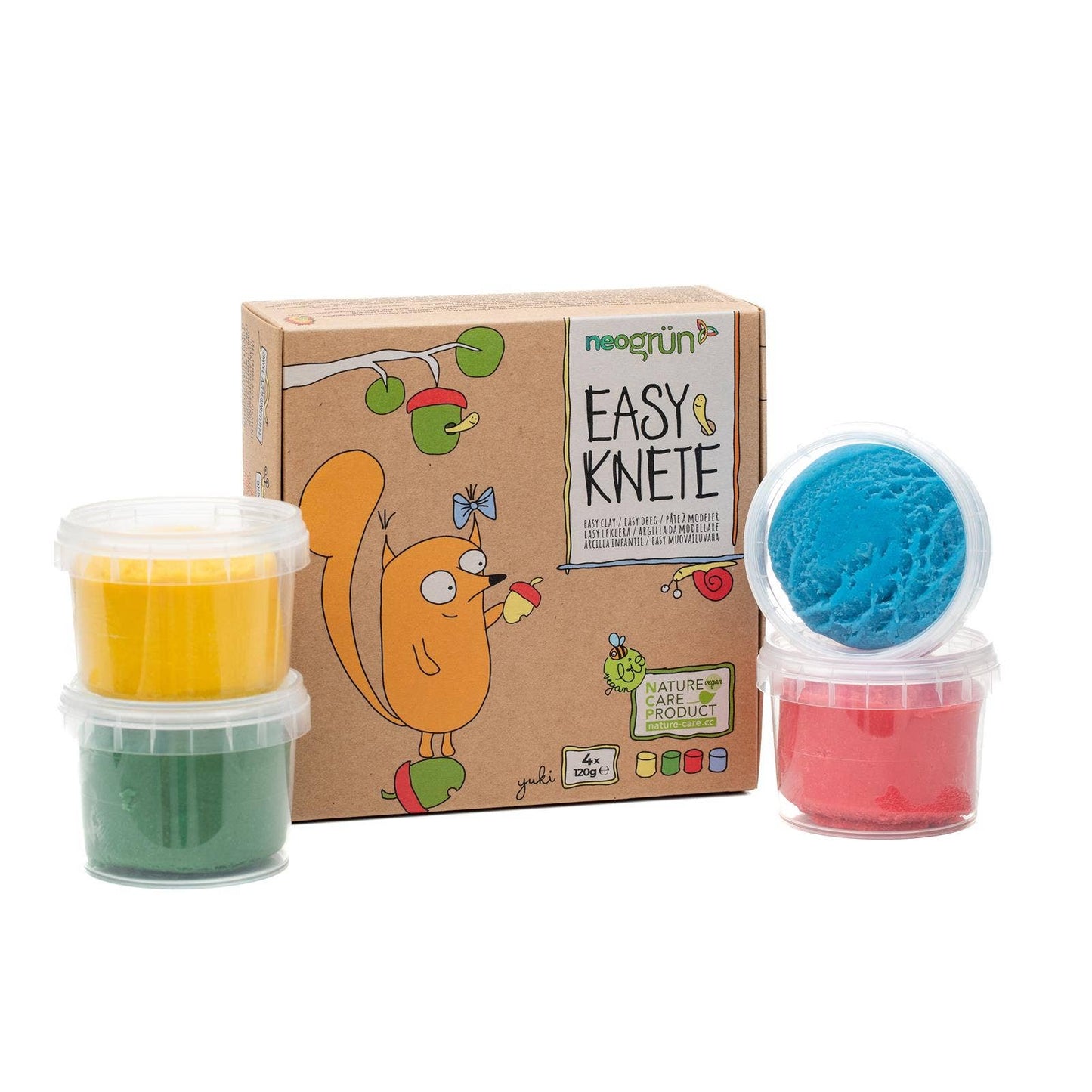 Bio-Easy-Knete vegan • 4er Set • Yuki