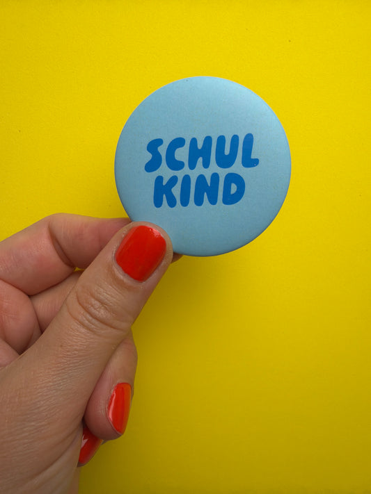 BUTTON • SCHULKIND • BLAU