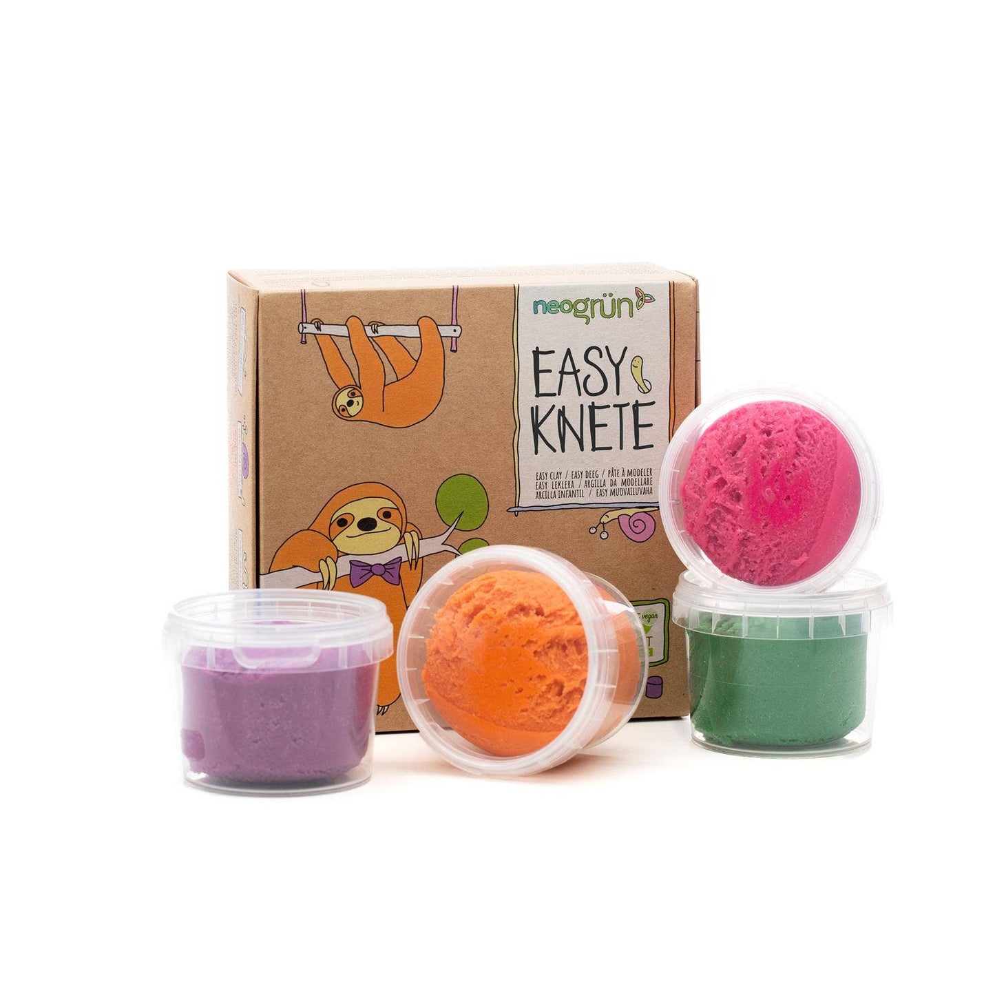 Bio-Easy-Knete vegan • 4er Set • Loki