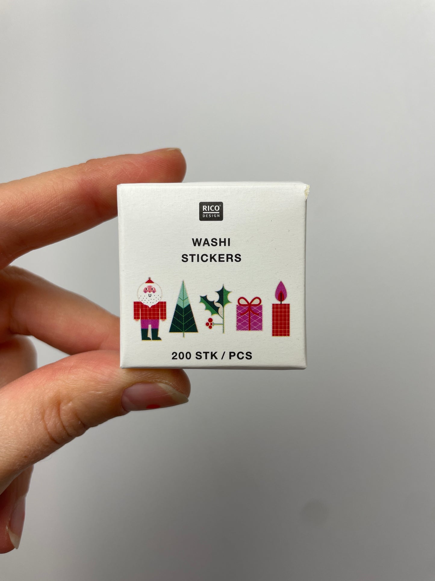 Washisticker Weihnachtsmotive • 200 Stück