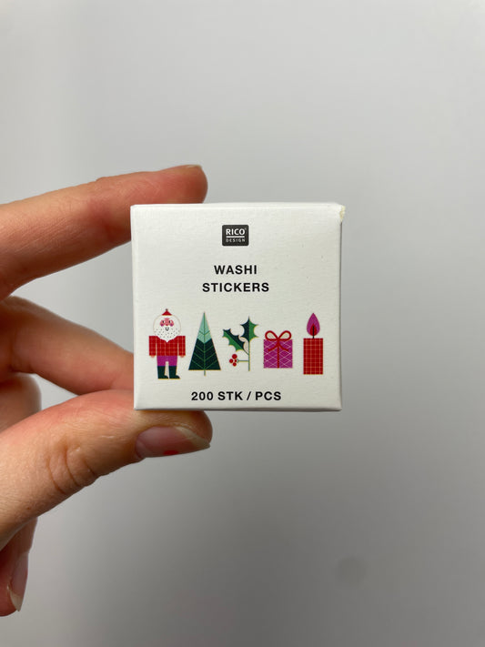 Washisticker Weihnachtsmotive • 200 Stück