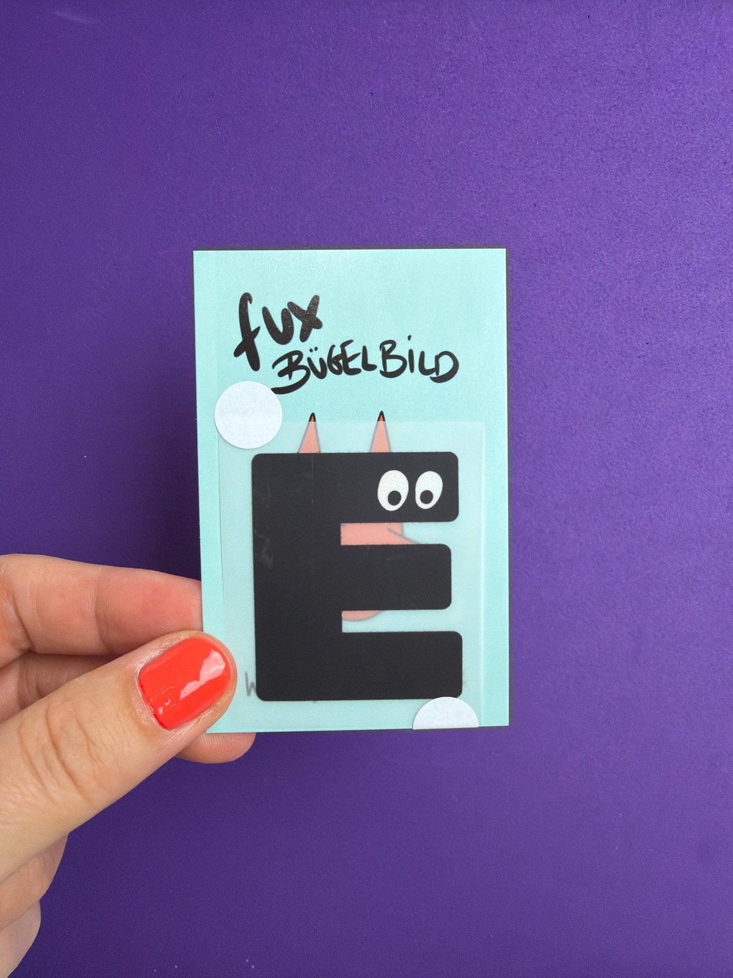 BÜGELBILD • BUCHSTABE  👀