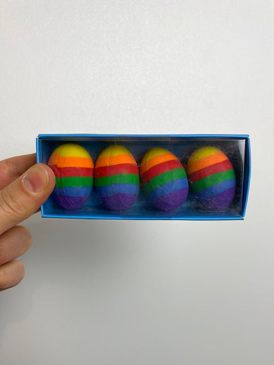 Rainbow Eggs • Radiergummis • 4 Stück