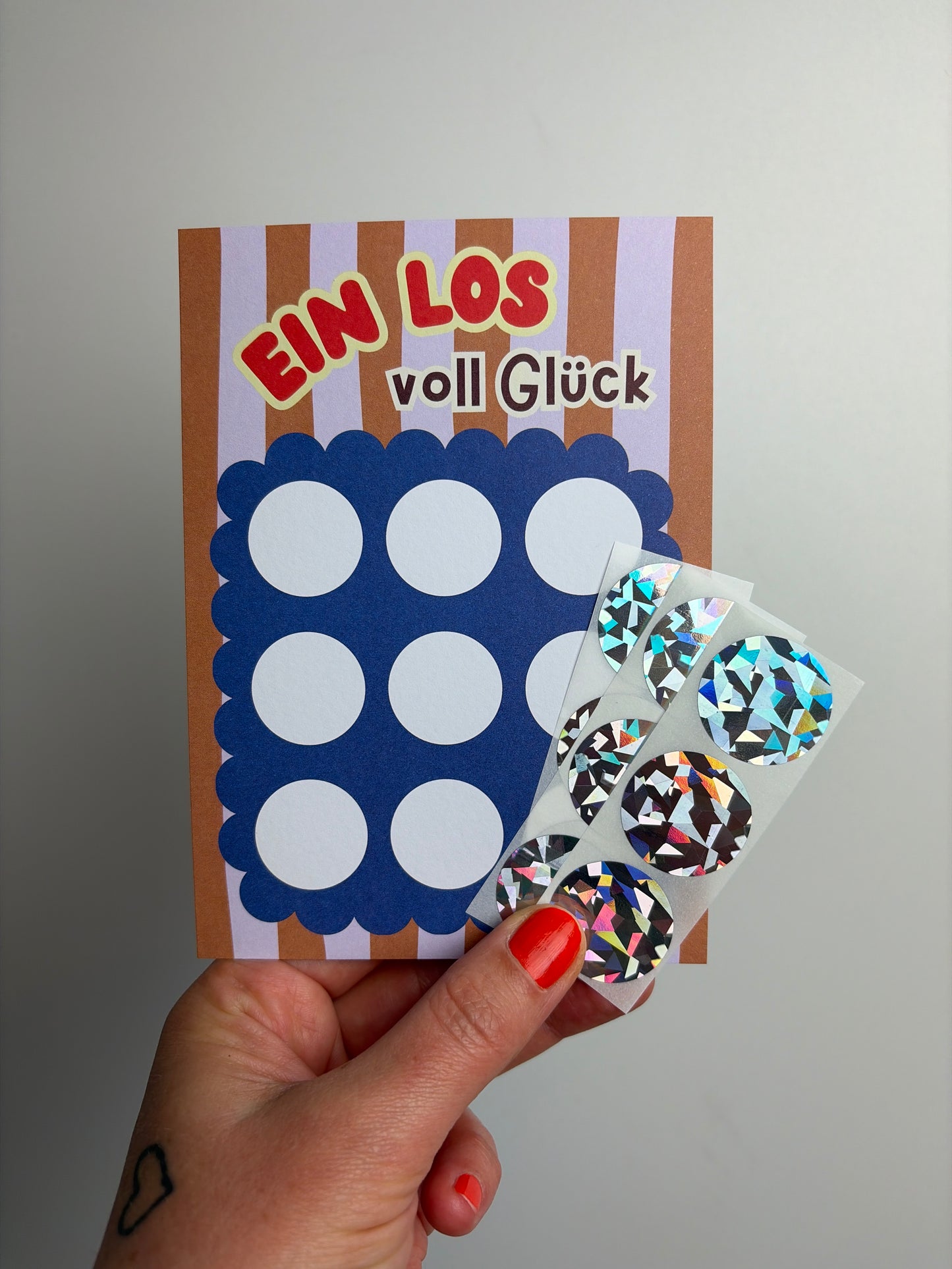 DIY GLÜCKSLOS RUBBELKARTE • DIN A6