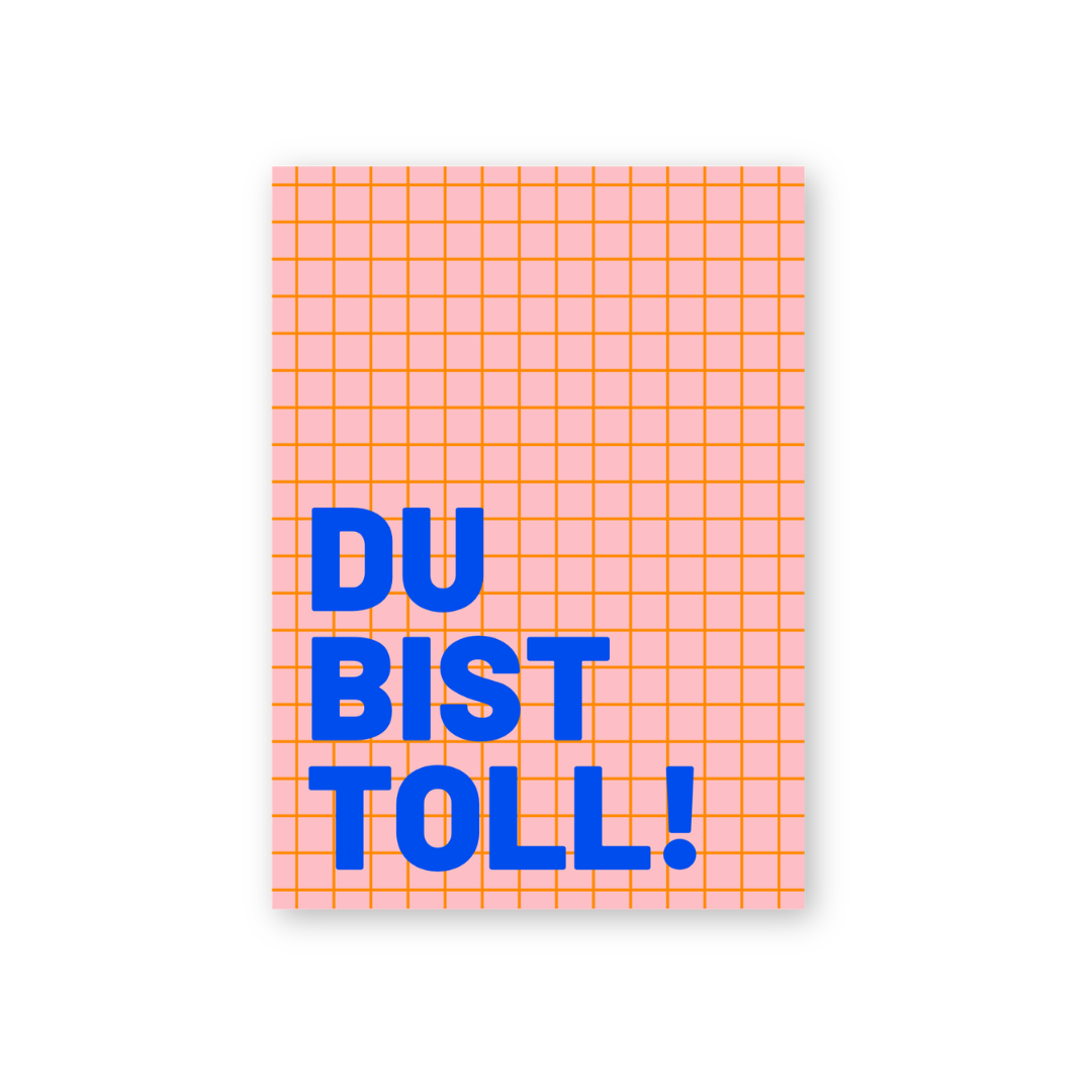POSTKARTE • DU BIST TOLL