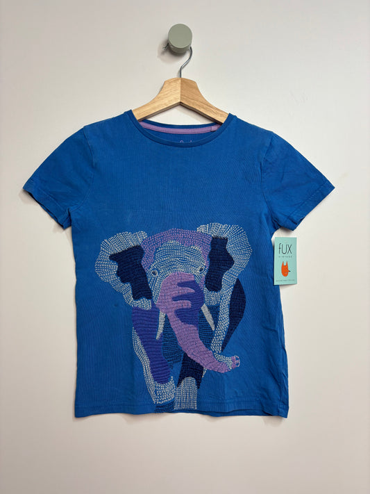 T-Shirt gestickter Elefant • 140 • mini boden
