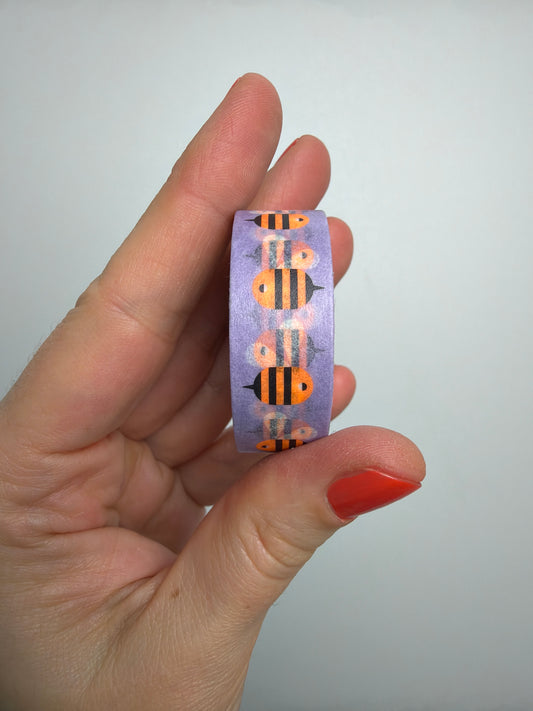 Washi Tape • Bienen lila • 15mm 10m