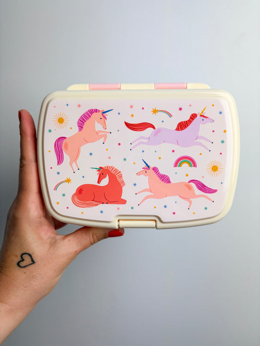 LUNCHBOX MIT FACH • UNICORN
