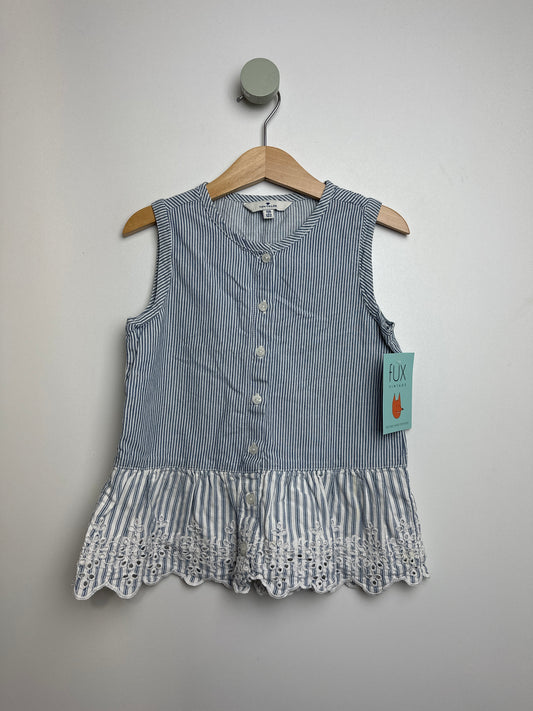 Bluse mit Rüschen & Streifen • 116 • tom tailor