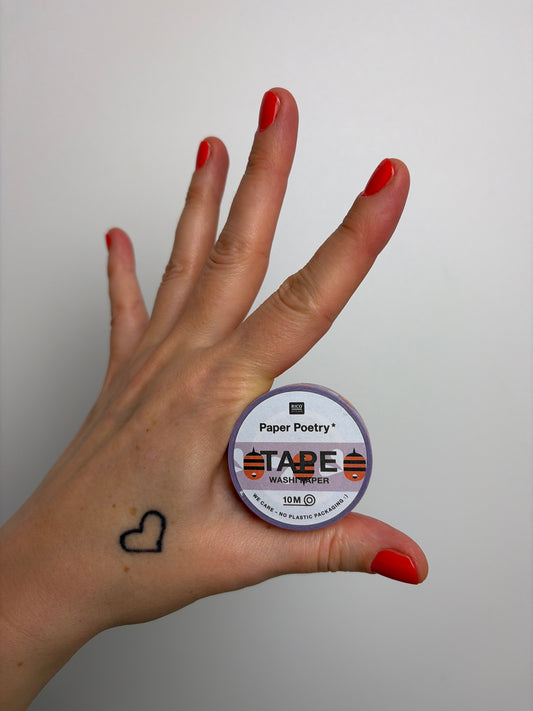 Washi Tape • Bienen lila • 15mm 10m