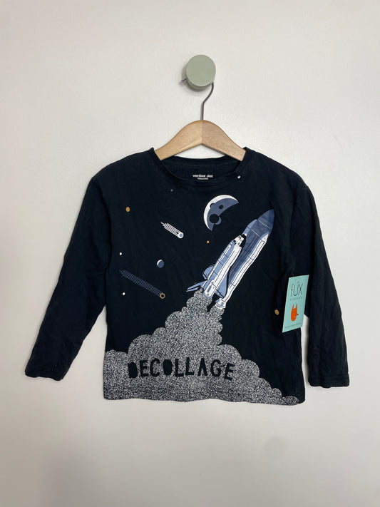 Langarmshirt Rakete • 104 • vertbaudet