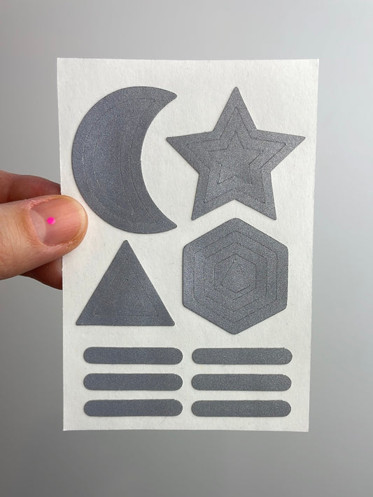 Reflective Textil Sticker • Matryoshka Silver