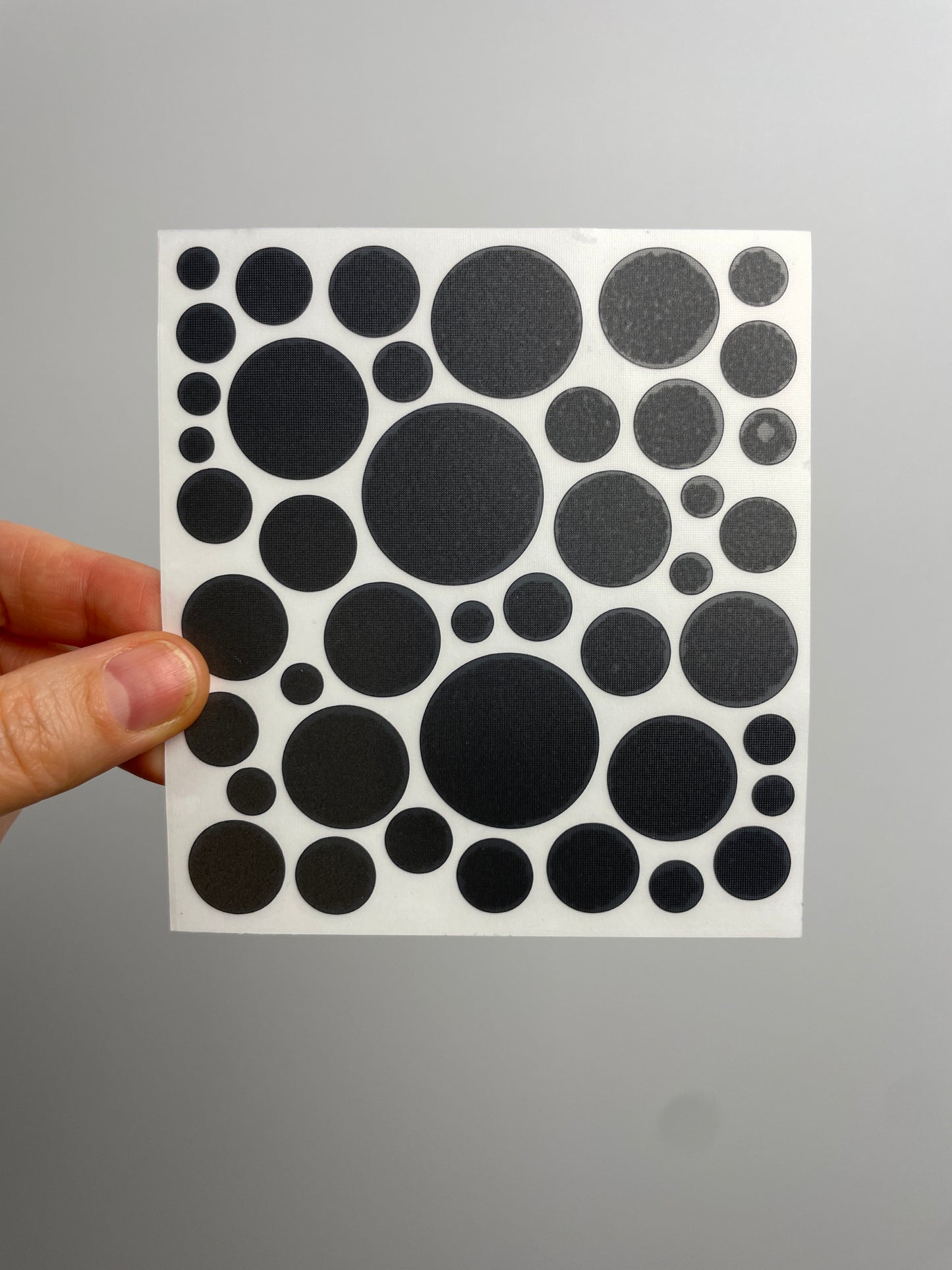 Reflective Sticker Shapes • Bubbles Black