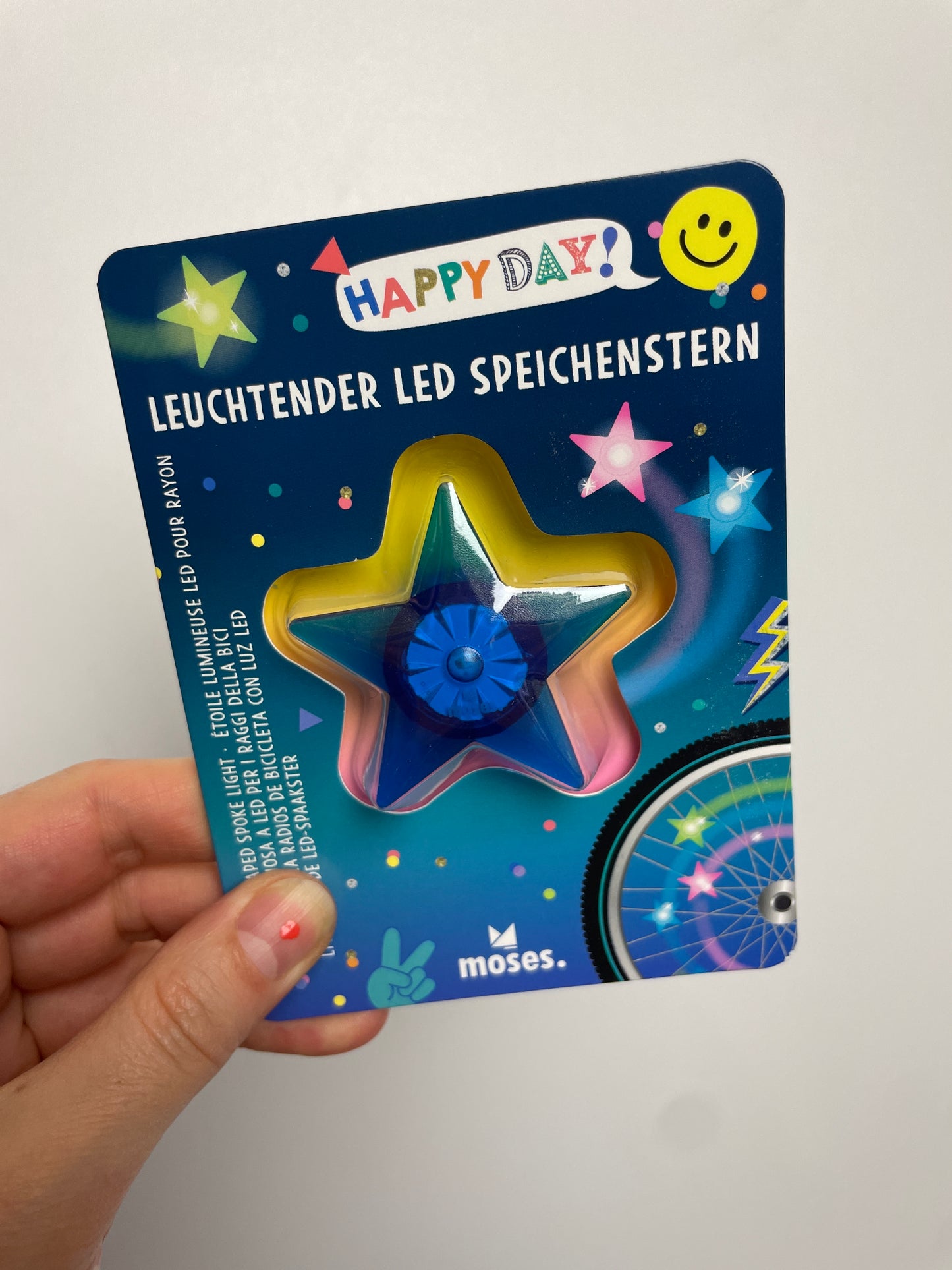 Happy Day • Leuchtender LED Speichenstern