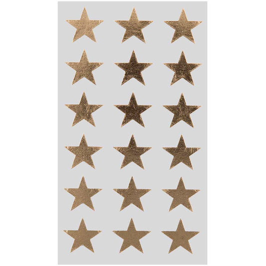 PAPER POETRY • STICKER STERNE GOLD • 18MM 4 BOGEN