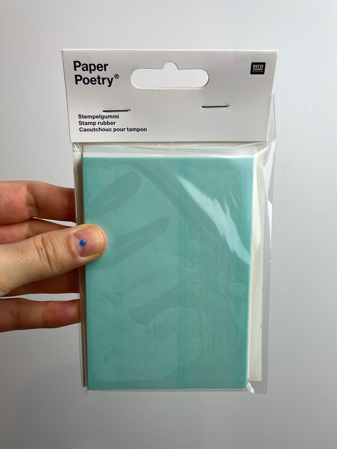 Paper Poetry • Stempelgummi Block klein 8,5x11,5cm 7mm
