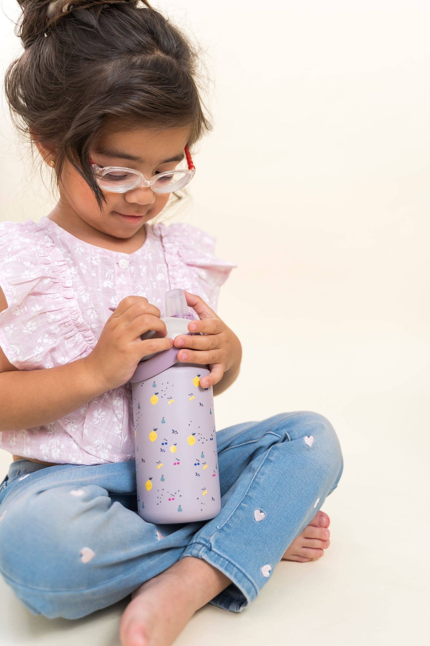 Isolierte Origami Kinderflasche aus Edelstahl