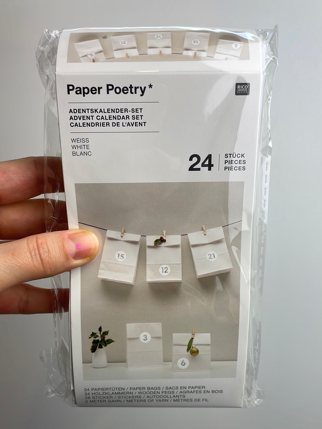 Paper Poetry • Adventskalenderset 24 Tüten inkl. Zubehör