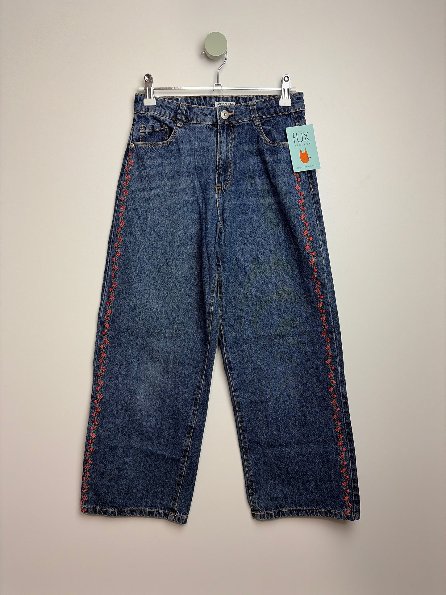 JEANS  BESTICKT • 158 • VERTBAUDET