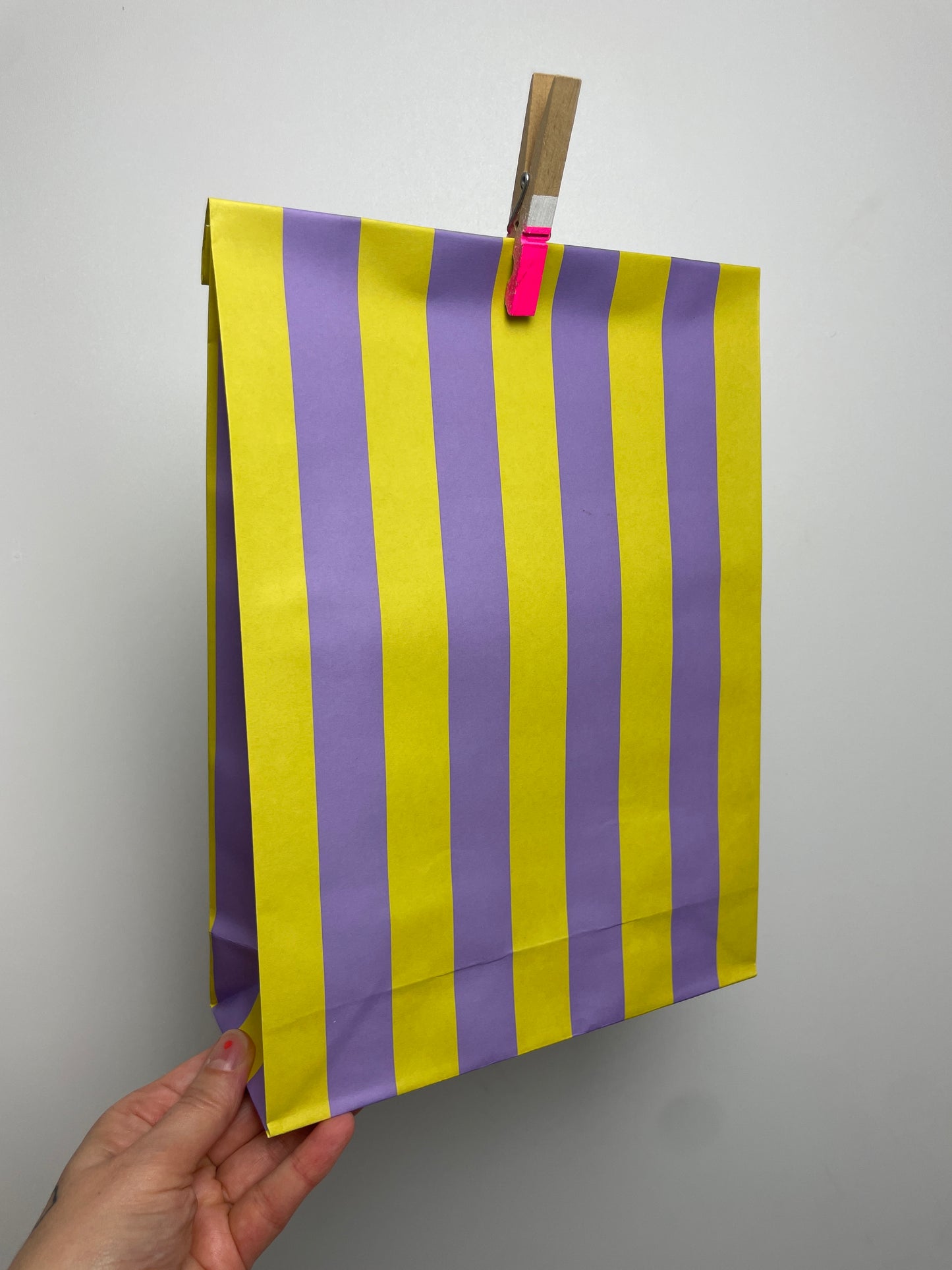 Geschenktüte • Lila + Senf • 3er Set • L