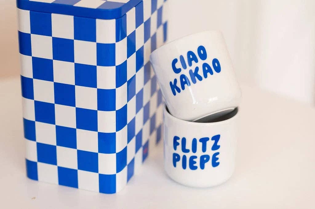 FLITZPIEPE BECHER • BLAU