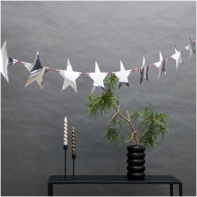 PAPER POETRY • GIRLANDE STERNE SILBER •  3M