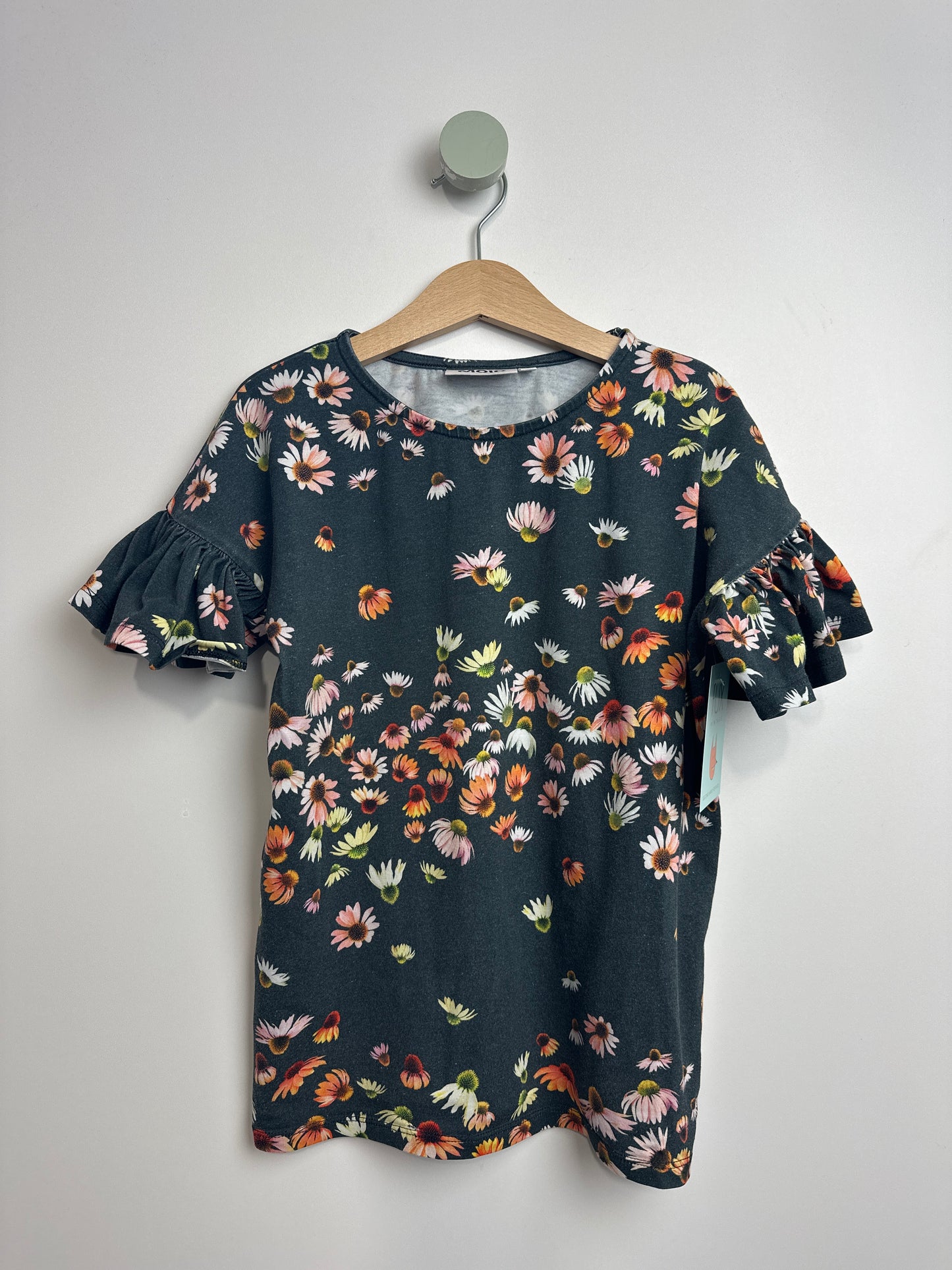 RÜSCHENÄRMEL T-SHIRT BLUMEN• 140 • MOLO